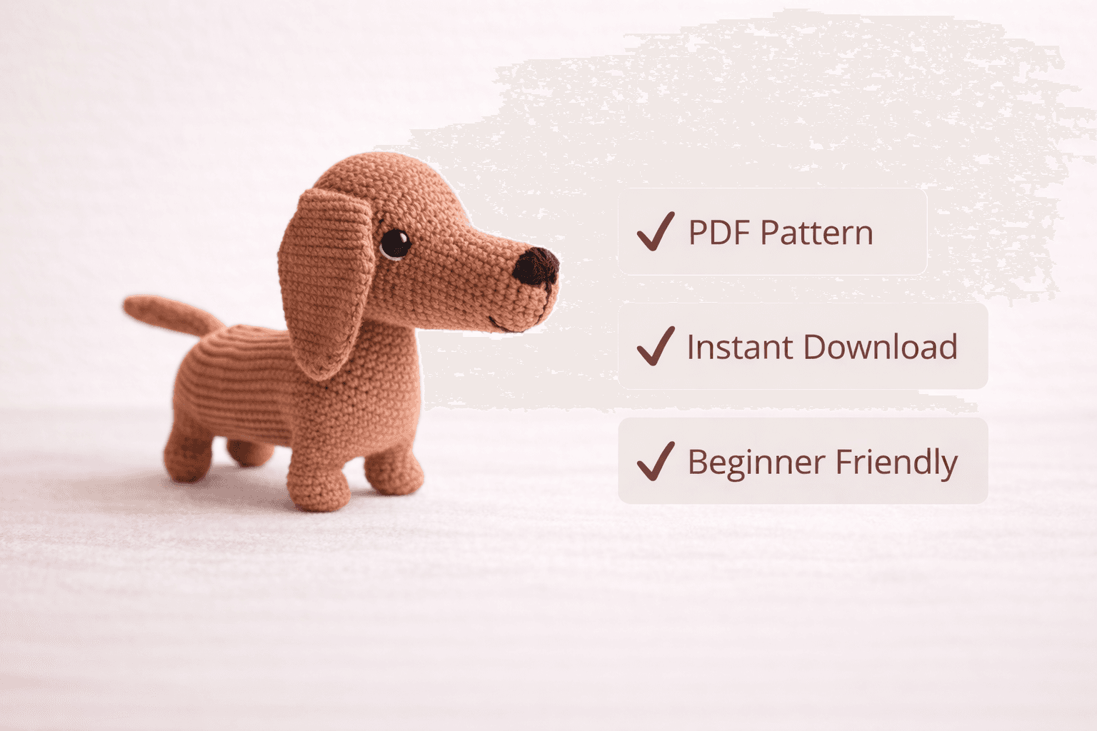 Dachshund Dog Crochet Pattern