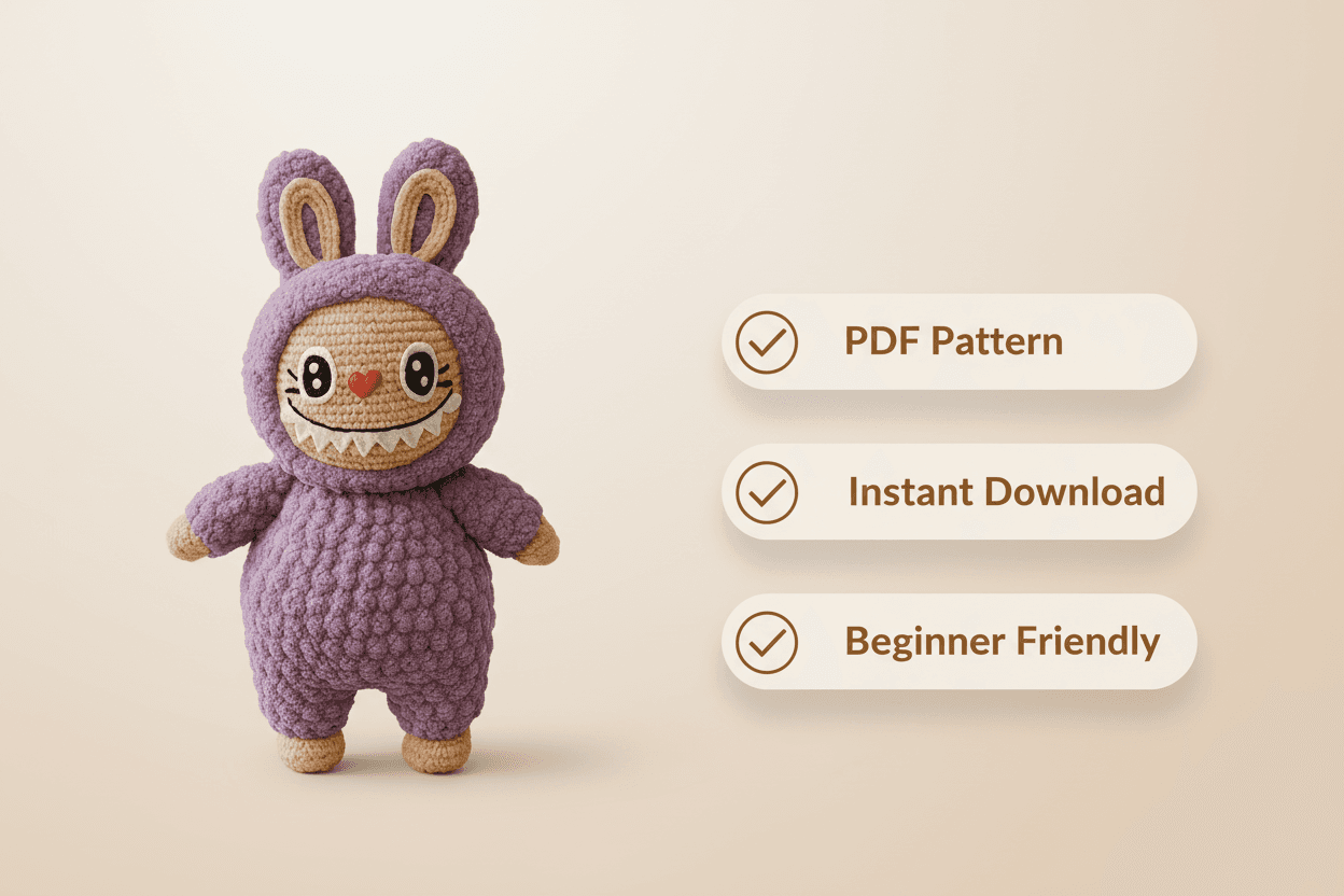 Cute Monster Crochet Pattern