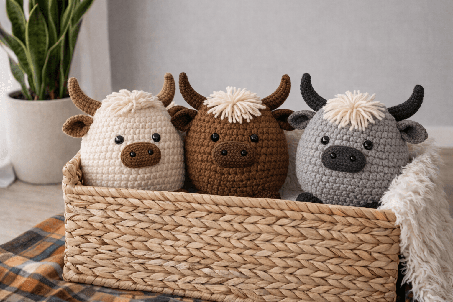 Cow Pillow Crochet Pattern