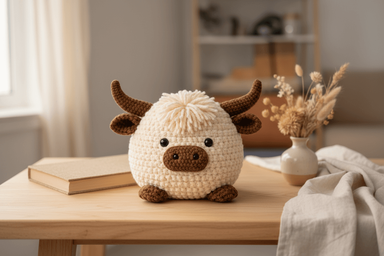 Cow Pillow Crochet Pattern