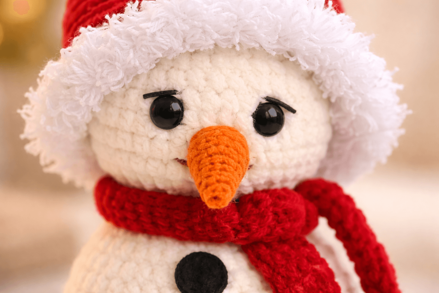 Little Snowman Amigurumi Crochet Pattern