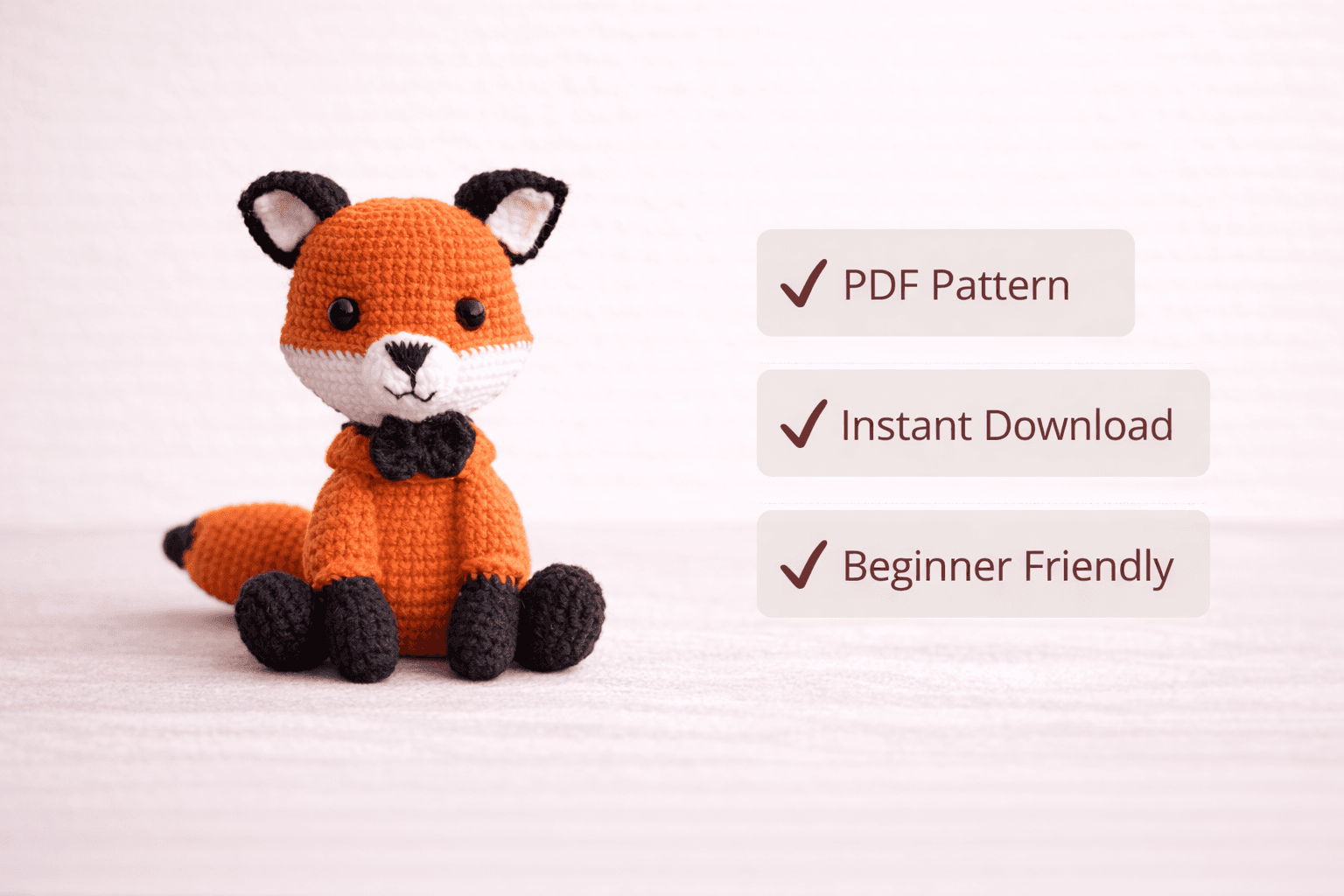 Cute Fox Amigurumi Crochet Pattern