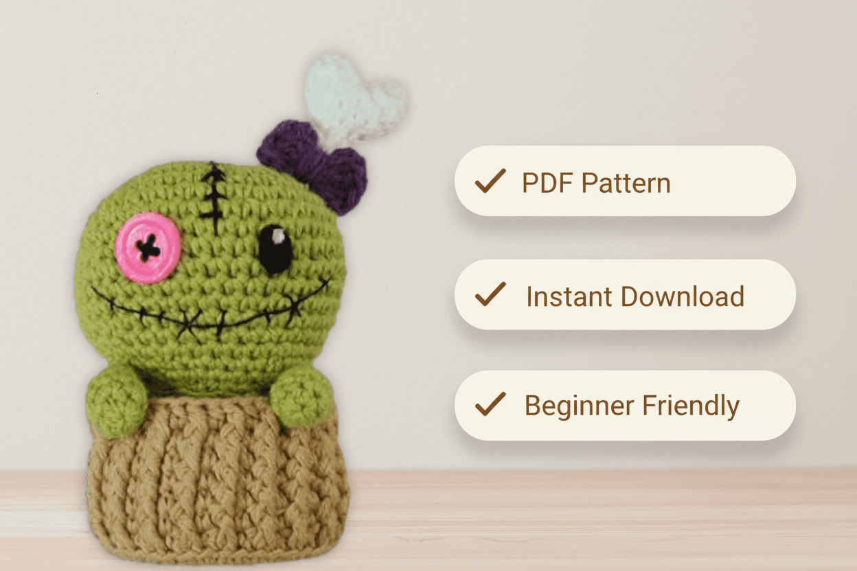 Zombie Amigurumi Crochet Pattern