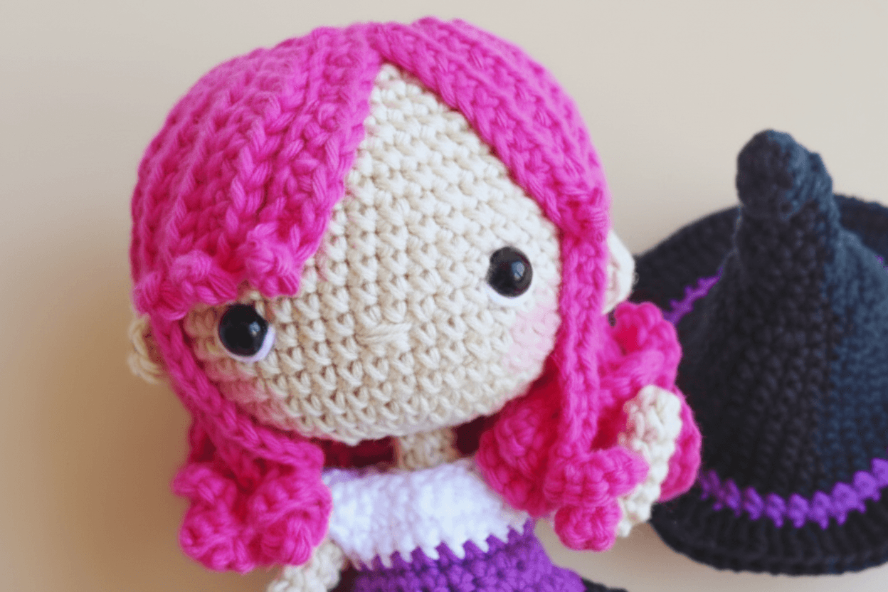 Cute Witch Doll Amigurumi Crochet Pattern