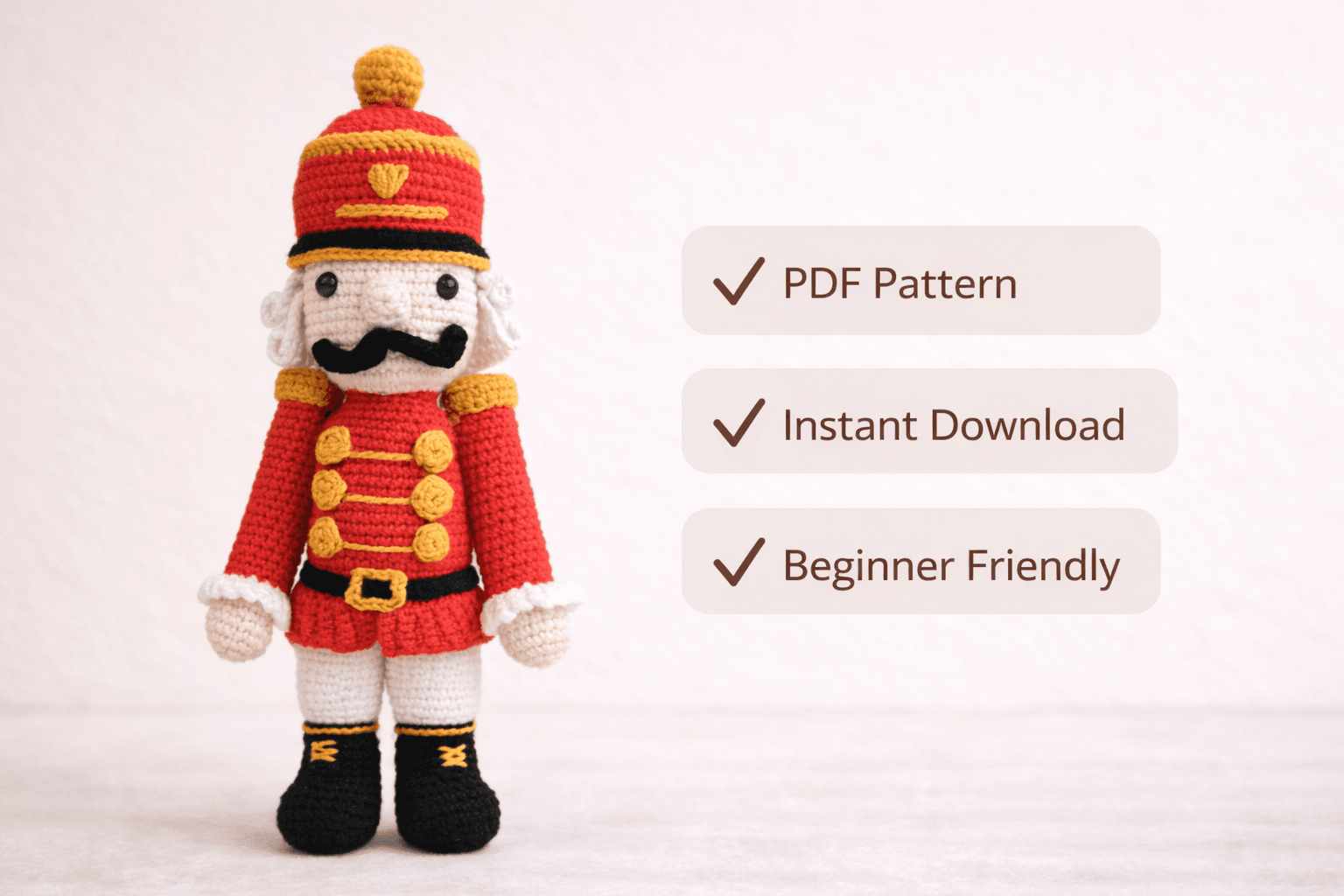 Christmas Nutcracker Crochet Pattern