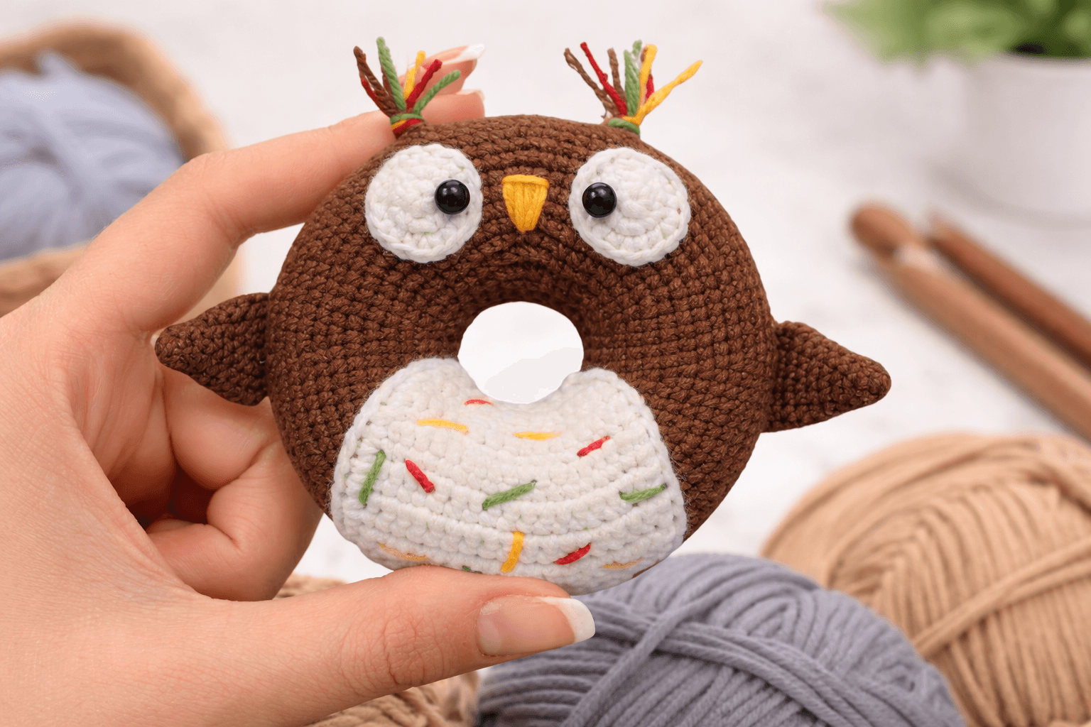 Owl Donut Crochet Pattern