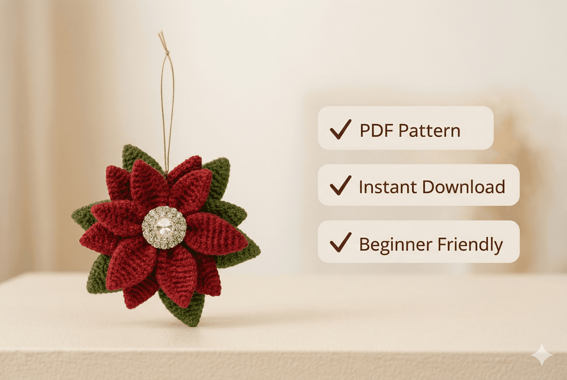 Poinsettia Crochet Pattern