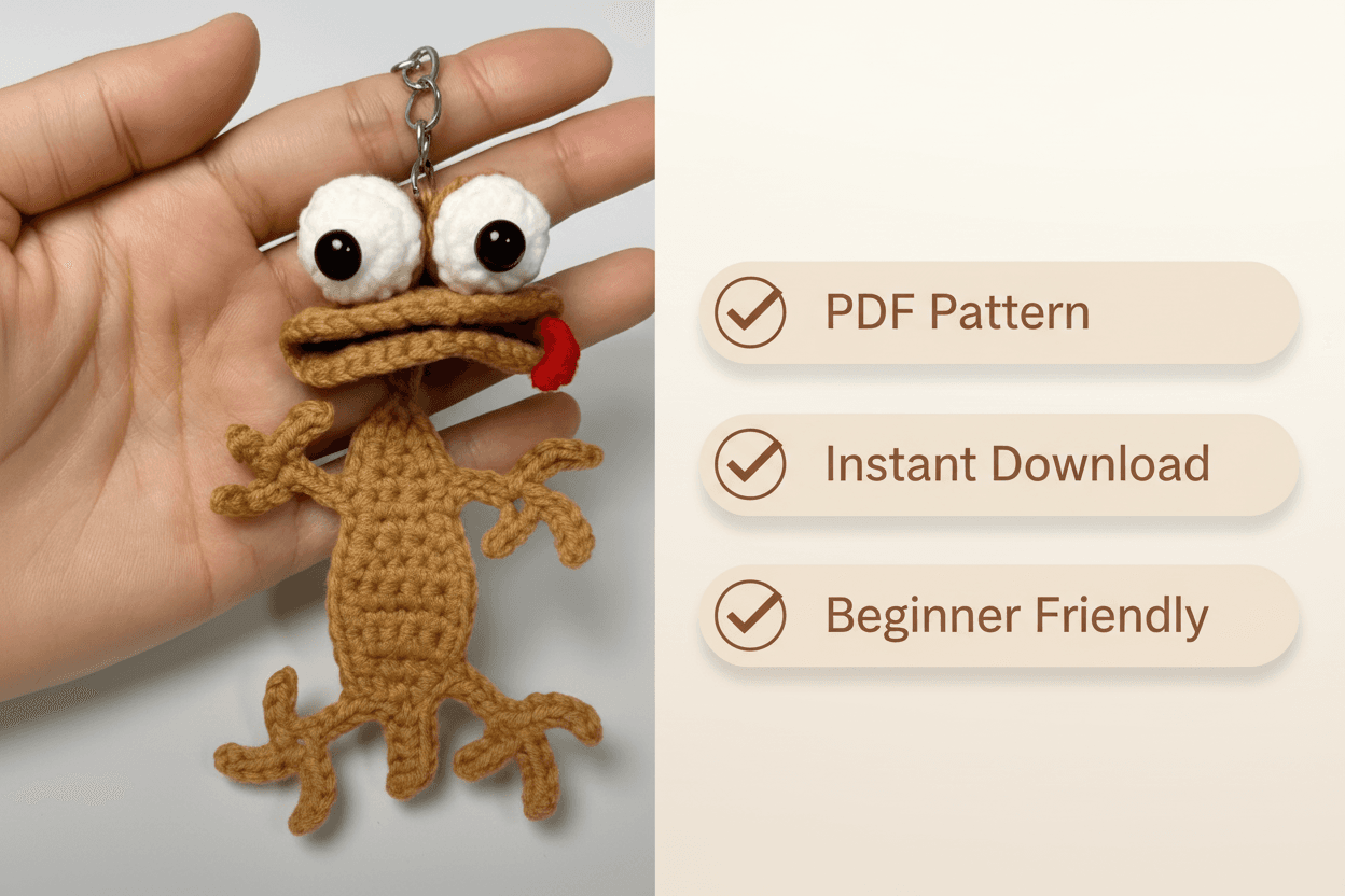 Funny Lizard Crochet Pattern