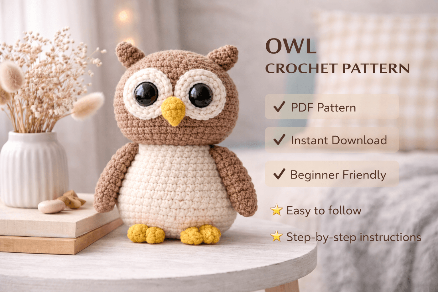 Owl Amigurumi Crochet Pattern