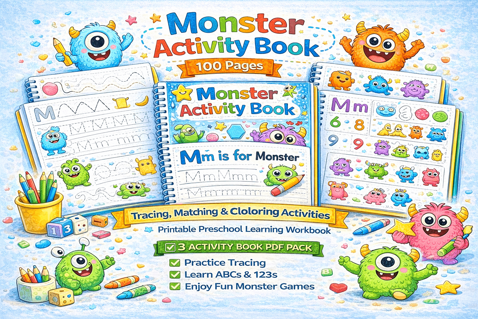 Livre d’Activités Monstres PDF