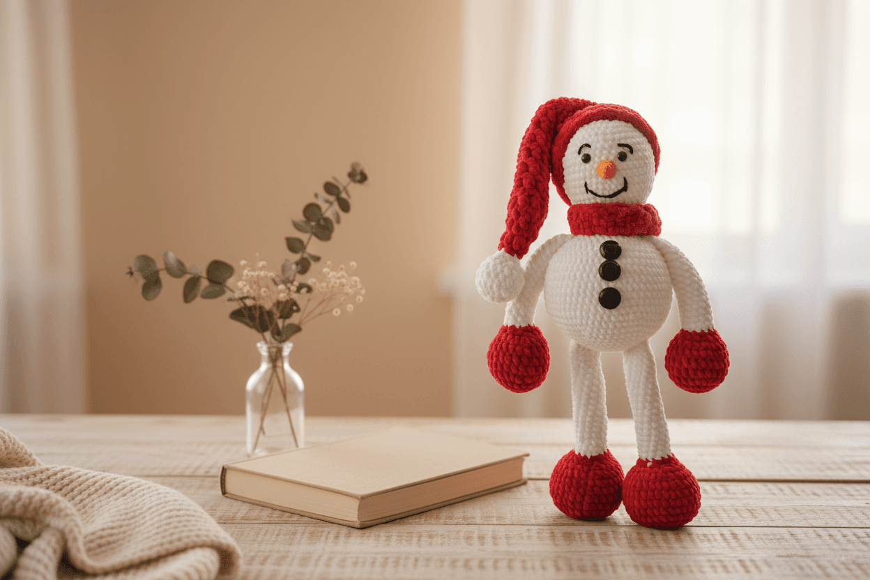 Snowman Amigurumi Crochet Pattern
