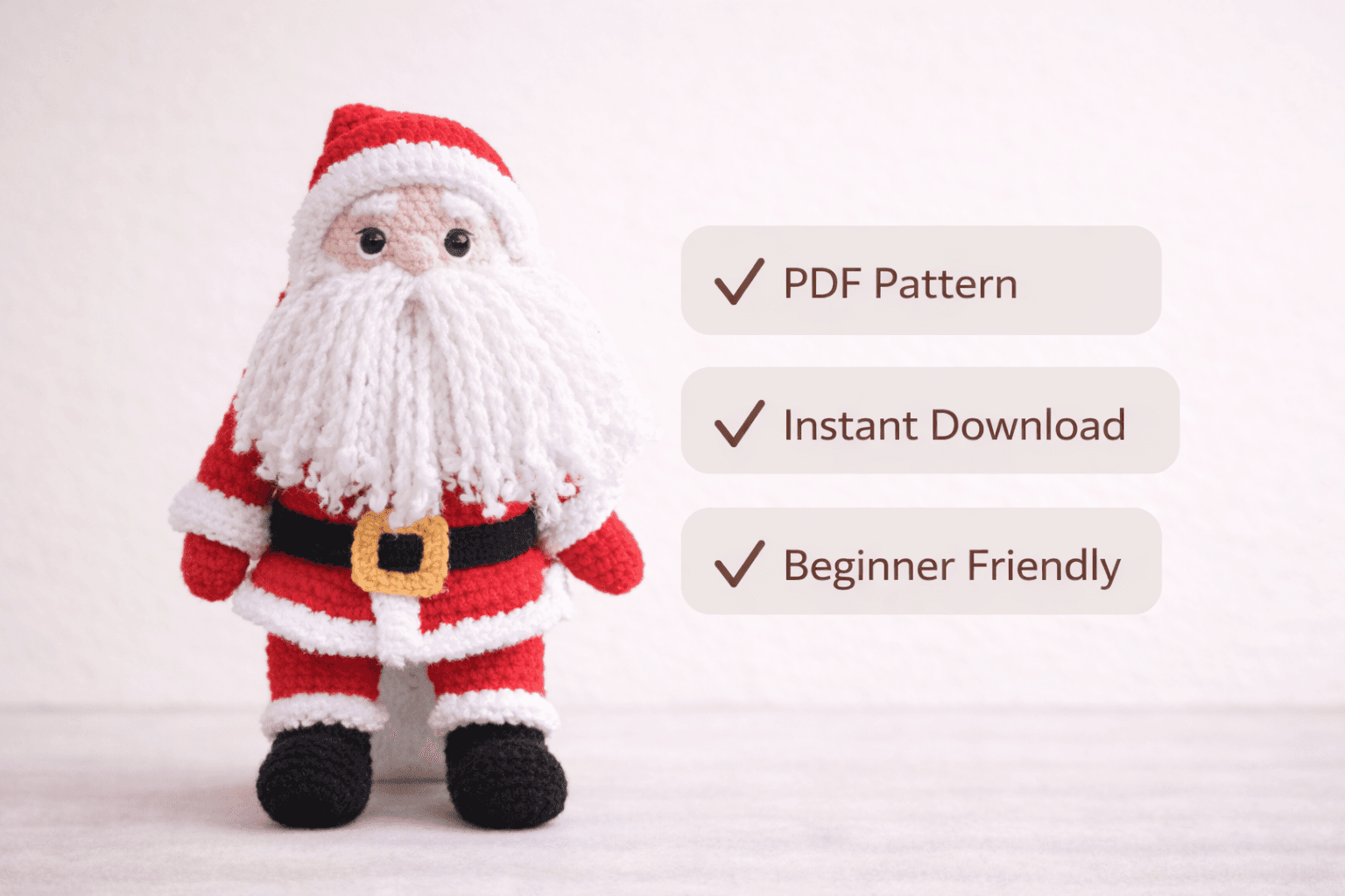 Santa Claus Amigurumi Crochet Pattern