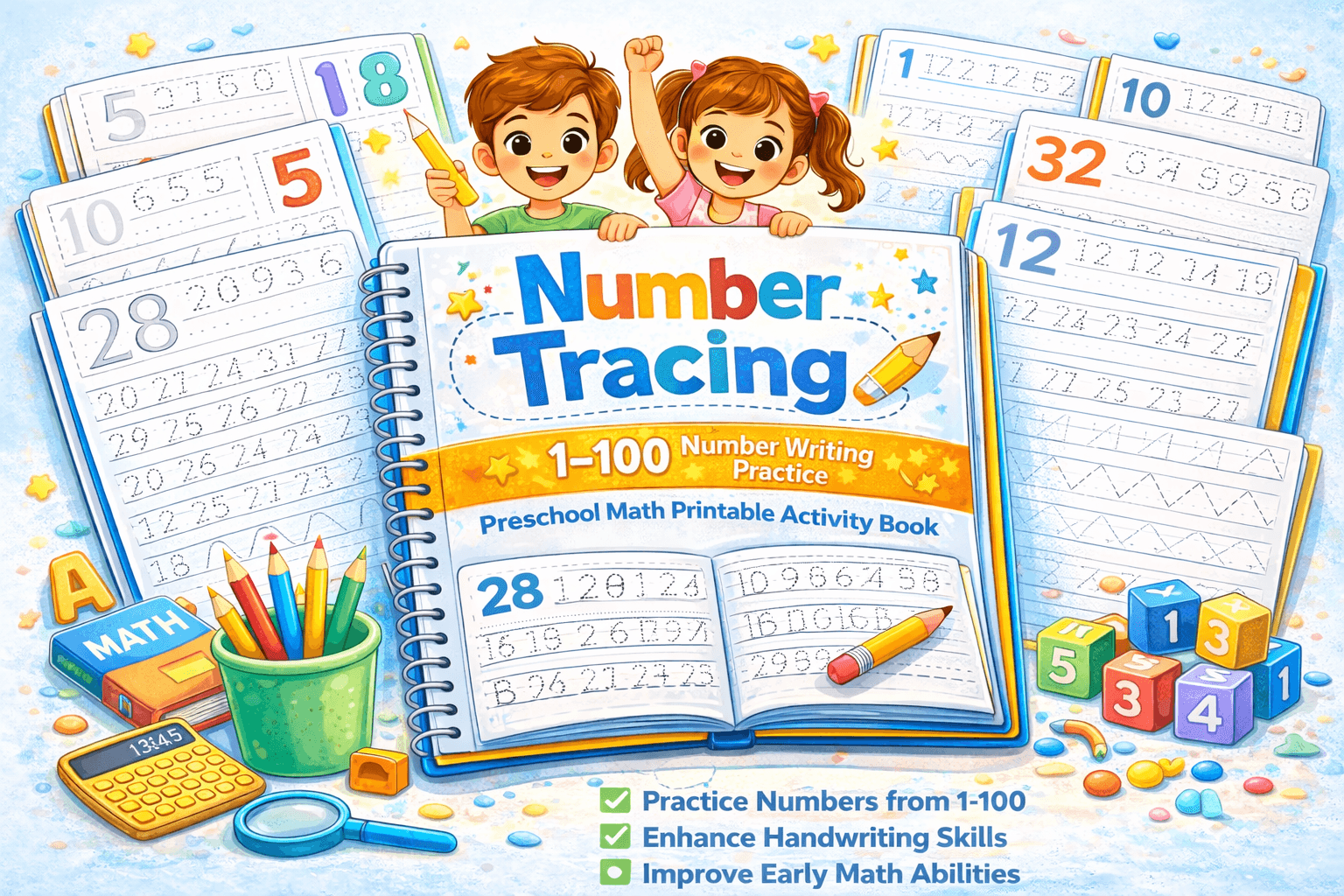 Number Tracing Workbook PDF