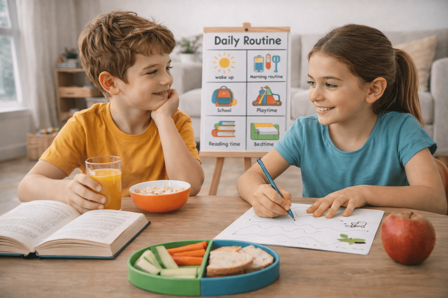 Dagelijkse Routinevoorstellen om het Leerproces bij Kleuters en Basisschoolkinderen te Ondersteunen