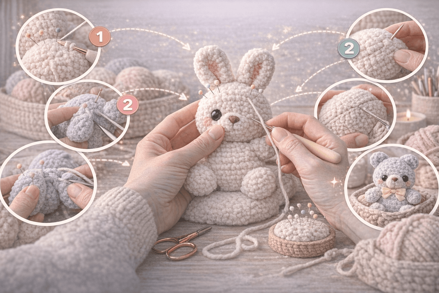 Amigurumi Montage- en Naaitechnieken – Tips voor Symmetrische en Stevige Resultaten