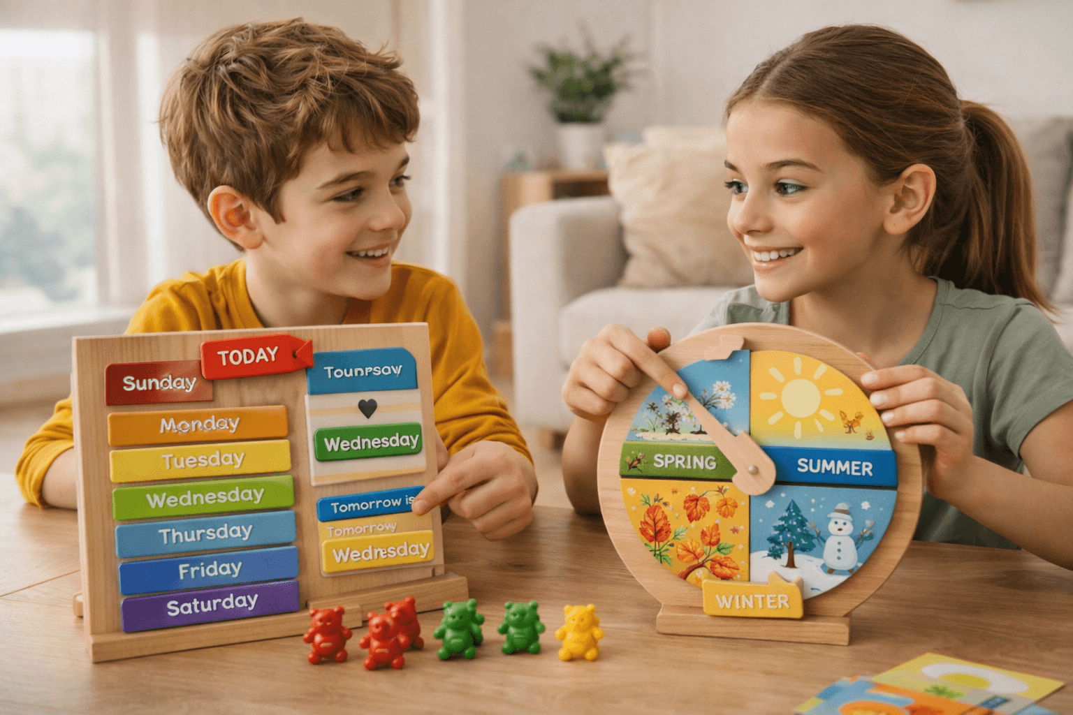 Tijdsbesef bij Kinderen: Leuke Manieren om Dagen en Seizoenen te Leren