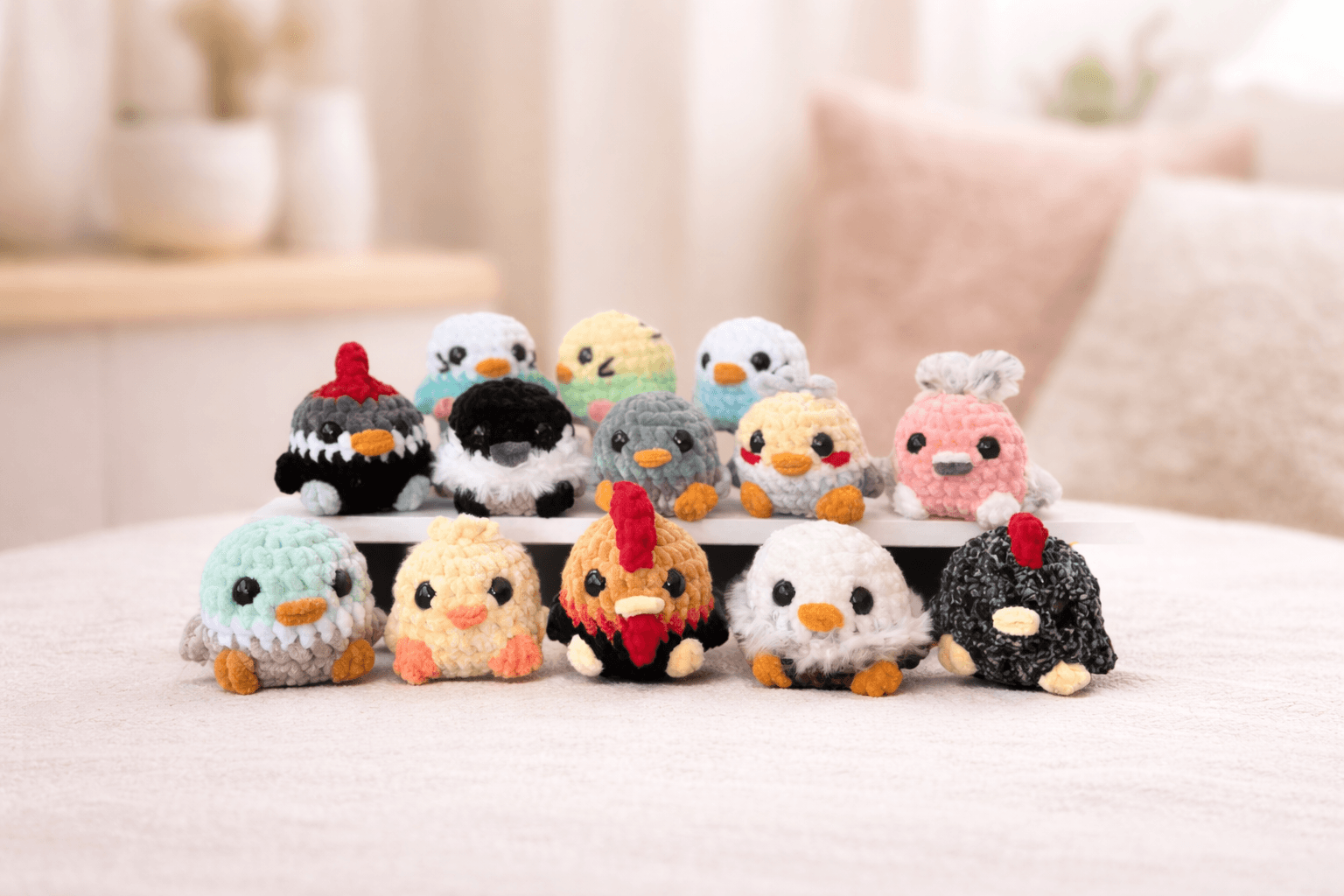 Dikişsiz Mini Kuş Amigurumi 1